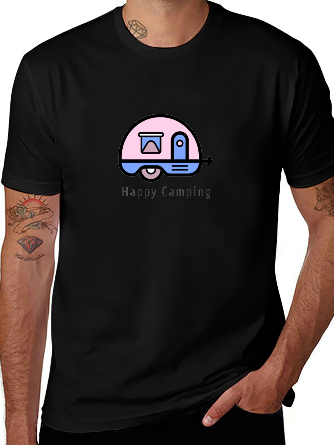 Happy Camping Graphic T-Shirt
