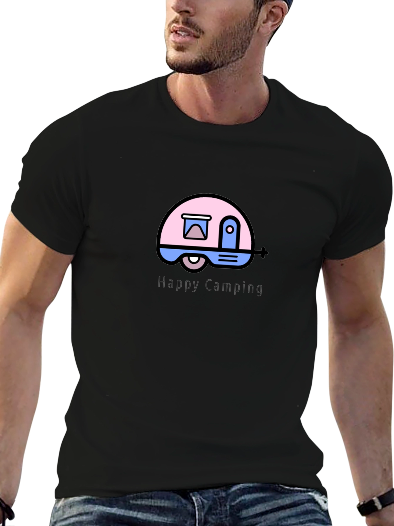 Happy Camping Graphic T-Shirt