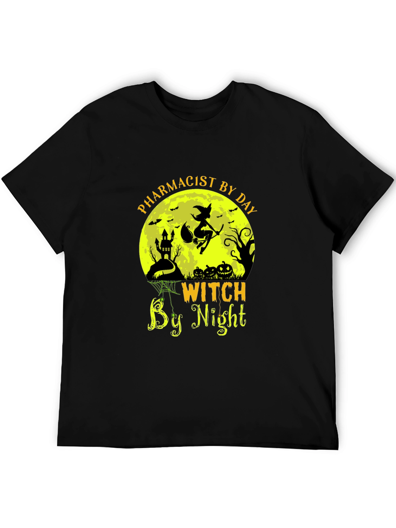 Pharmacist by Day Witch by Night Halloween T-Shirt