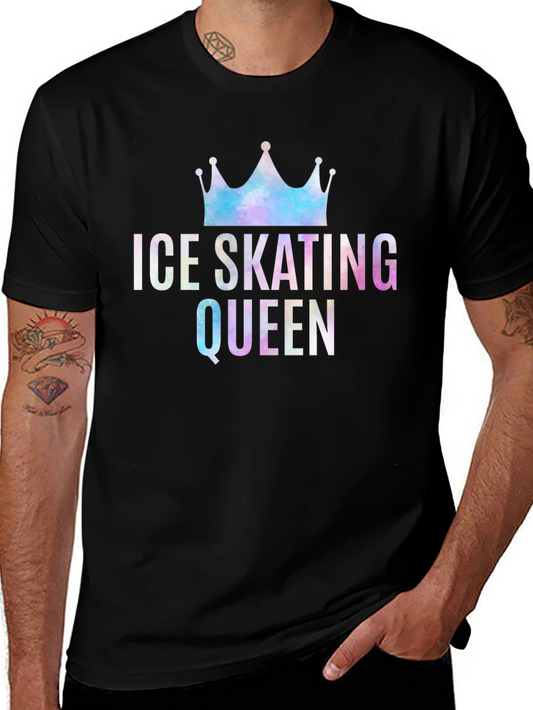 Ice Skating Queen T-Shirt - Stylish Graphic Tee