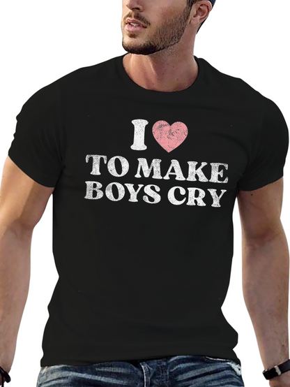 I Heart to Make Boys Cry Graphic T-Shirt