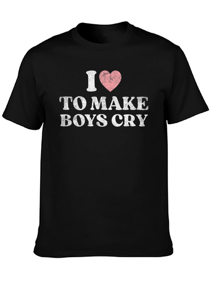 I Heart to Make Boys Cry Graphic T-Shirt