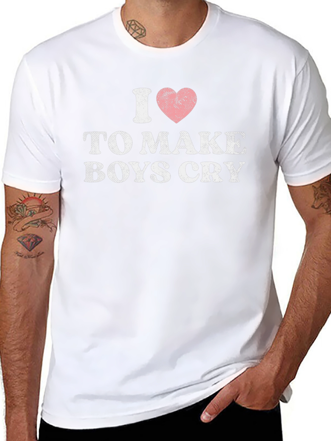I Heart to Make Boys Cry Graphic T-Shirt