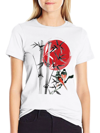 Bamboo & Bird Graphic Tee