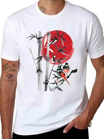 Bamboo & Bird Graphic Tee