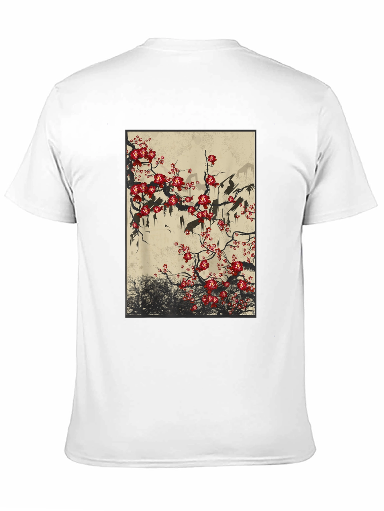 Blossom Art Black T-Shirt
