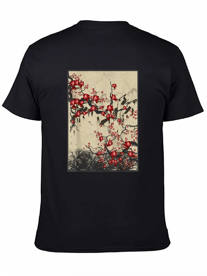 Blossom Art Black T-Shirt