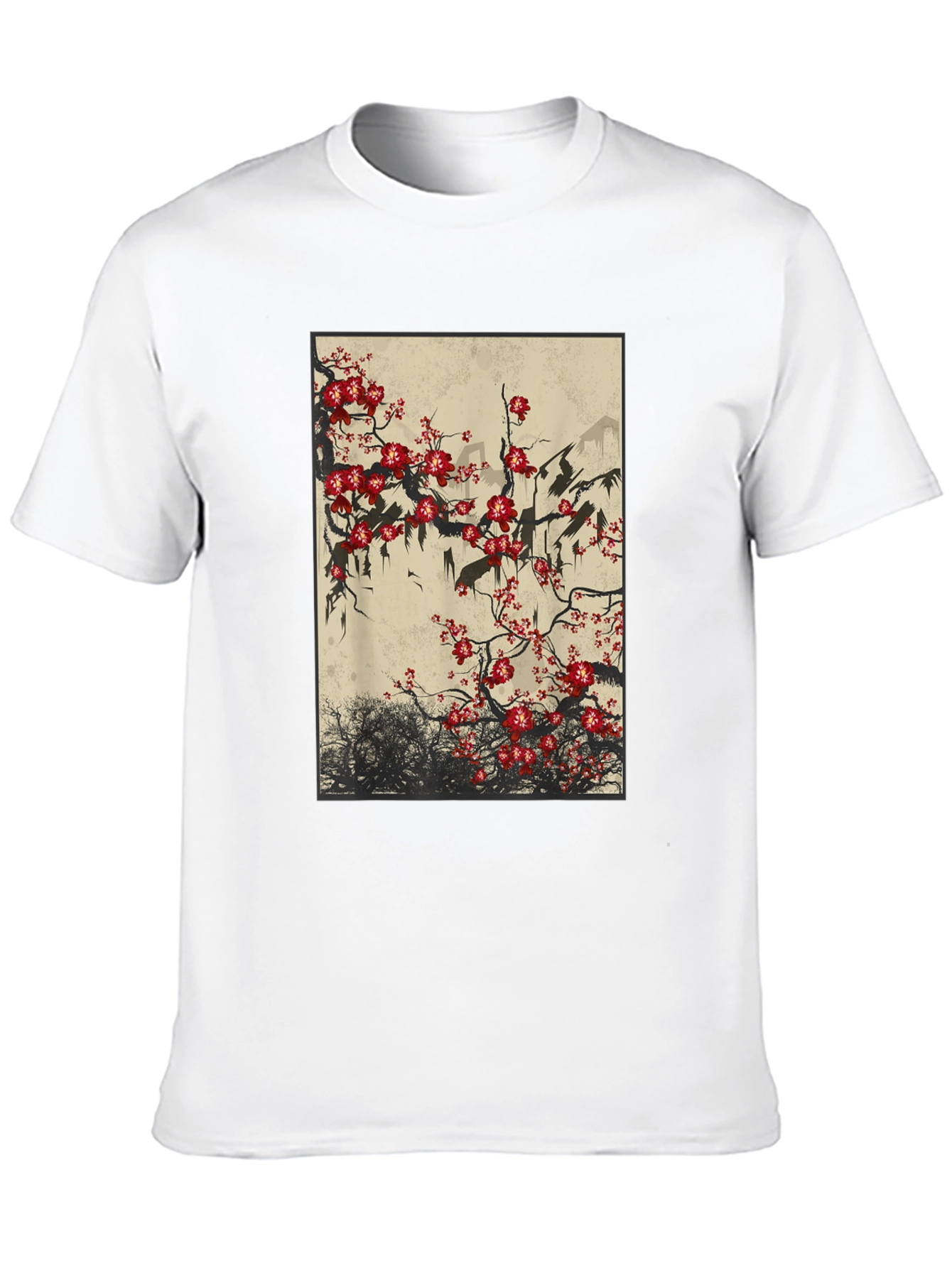 Blossom Art Black T-Shirt
