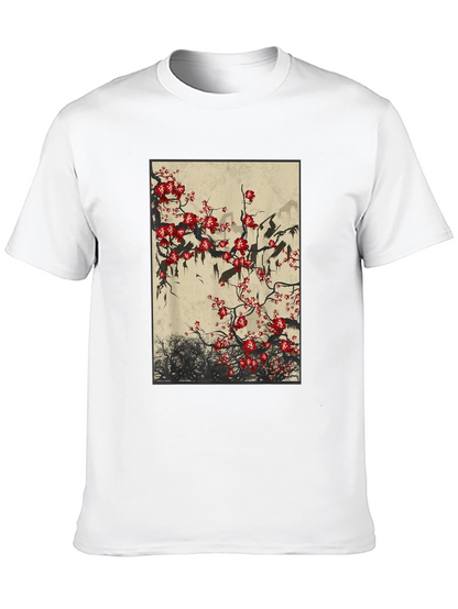Blossom Art Black T-Shirt