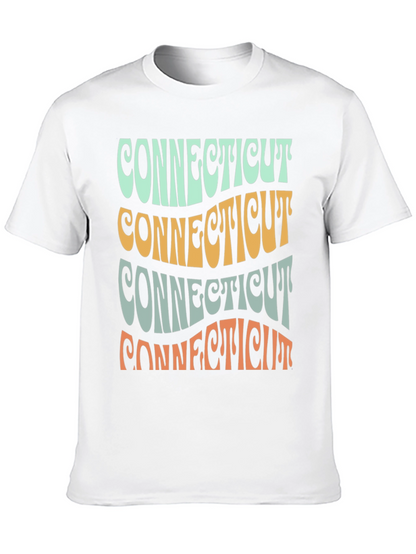 Retro Connecticut State T-Shirt - Graphic Print