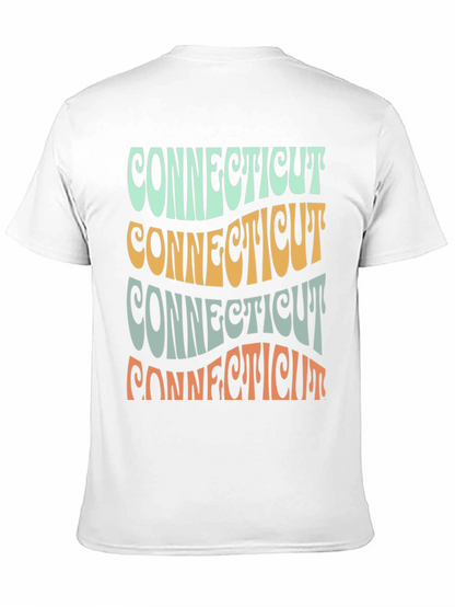 Retro Connecticut State T-Shirt - Graphic Print