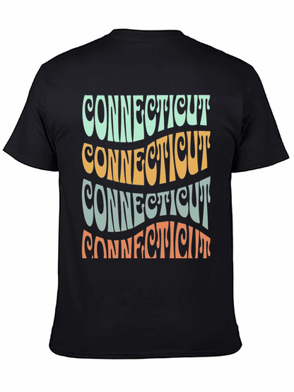 Retro Connecticut State T-Shirt - Graphic Print