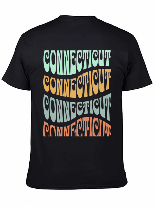 Retro Connecticut State T-Shirt - Graphic Print