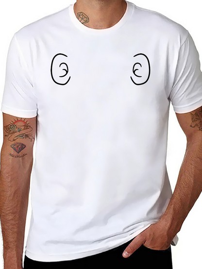 Funny Eye Chart Black T-Shirt
