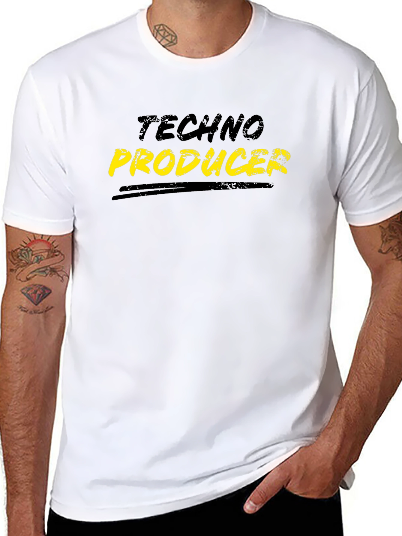 Techno Producer Black T-Shirt