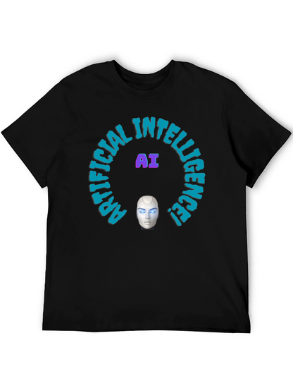 AI Intelligence Graphic Tee - Futuristic Design