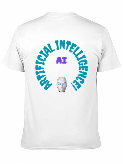 AI Intelligence Graphic Tee - Futuristic Design