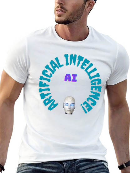 AI Intelligence Graphic Tee - Futuristic Design