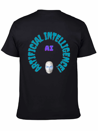AI Intelligence Graphic Tee - Futuristic Design