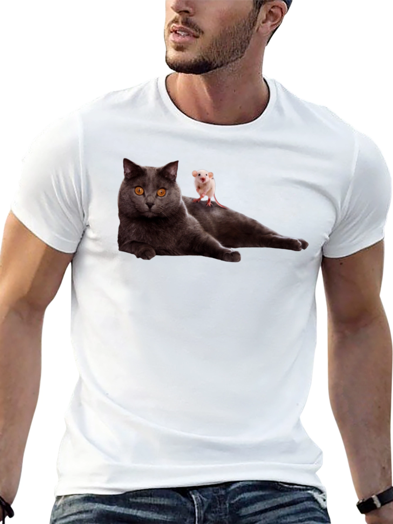 Cat & Mouse T-Shirt - Funny Graphic Tee