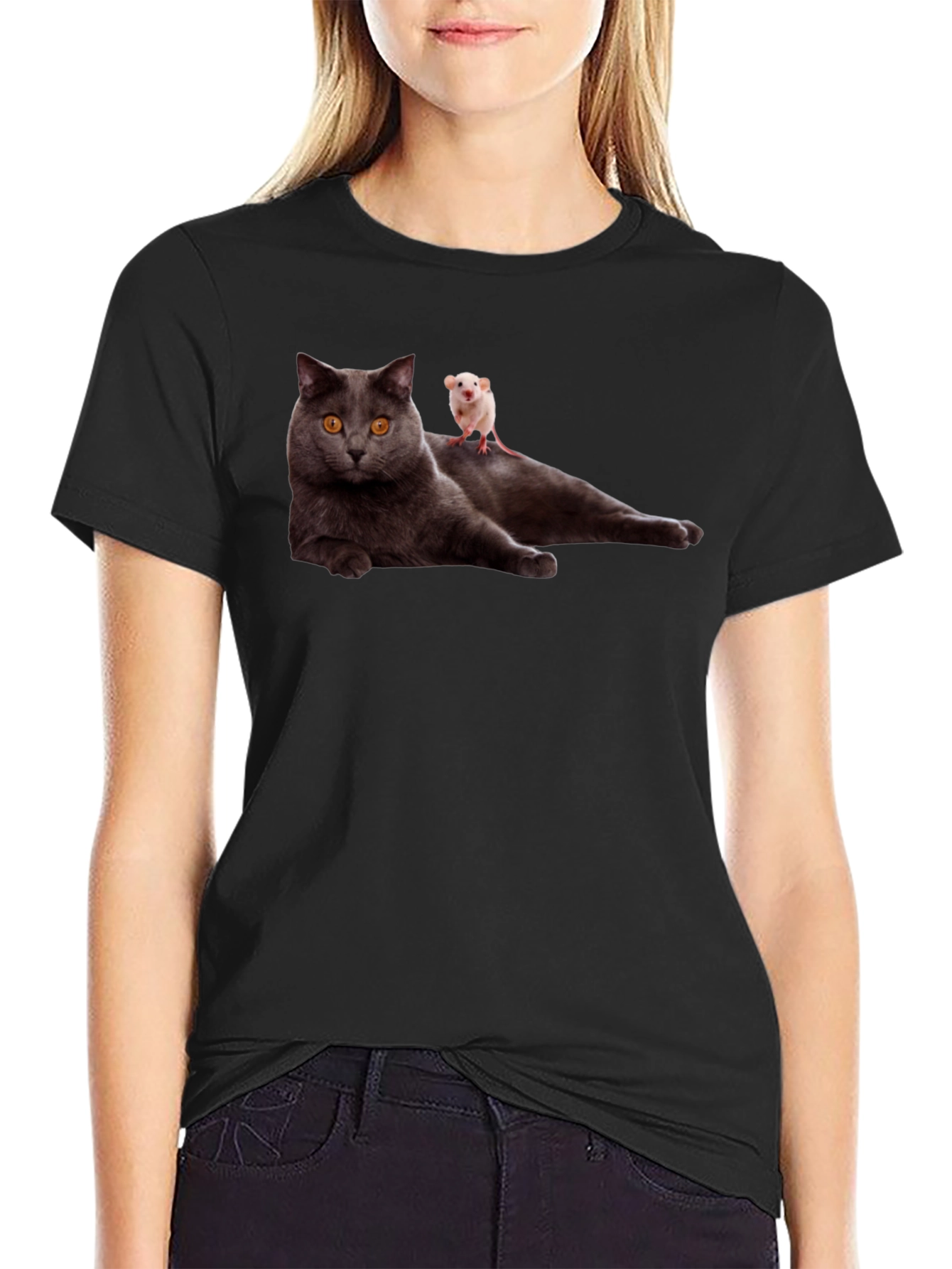 Cat & Mouse T-Shirt - Funny Graphic Tee