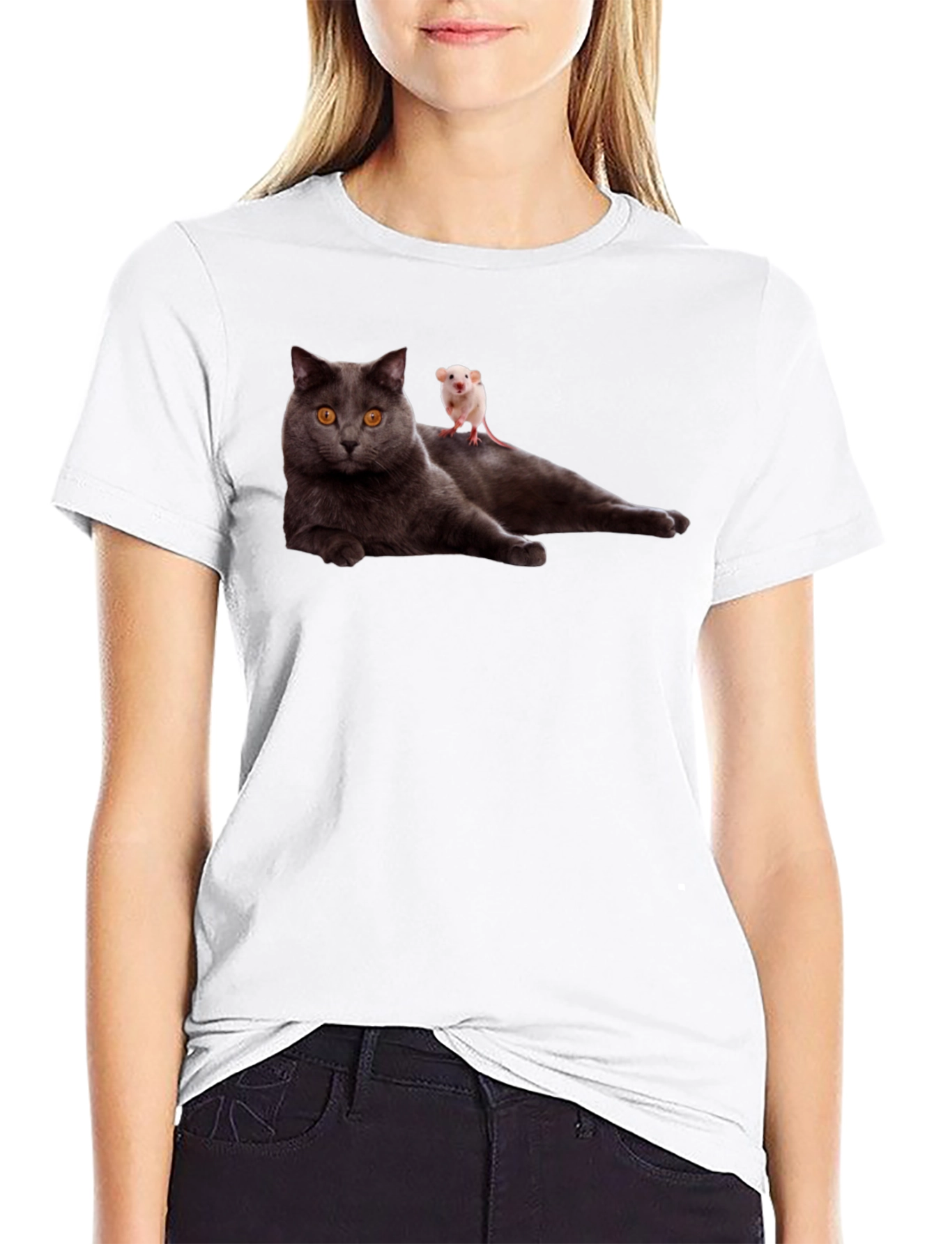 Cat & Mouse T-Shirt - Funny Graphic Tee