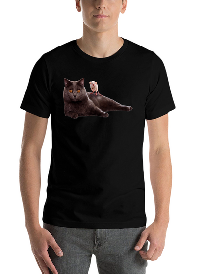 Cat & Mouse T-Shirt - Funny Graphic Tee