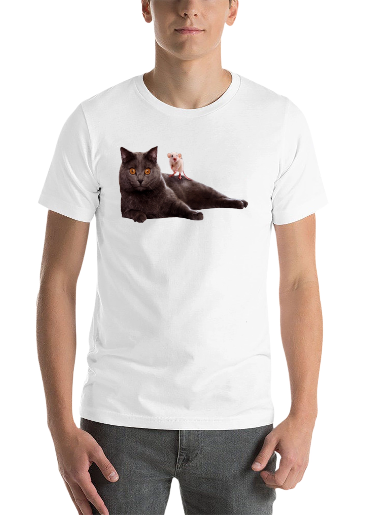 Cat & Mouse T-Shirt - Funny Graphic Tee