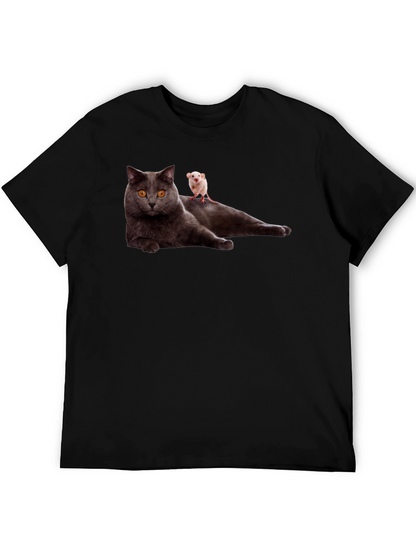 Cat & Mouse T-Shirt - Funny Graphic Tee