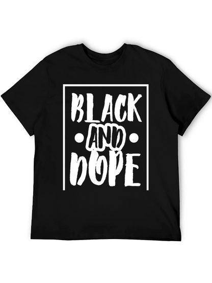 Black and Dope Graphic Print T-Shirt