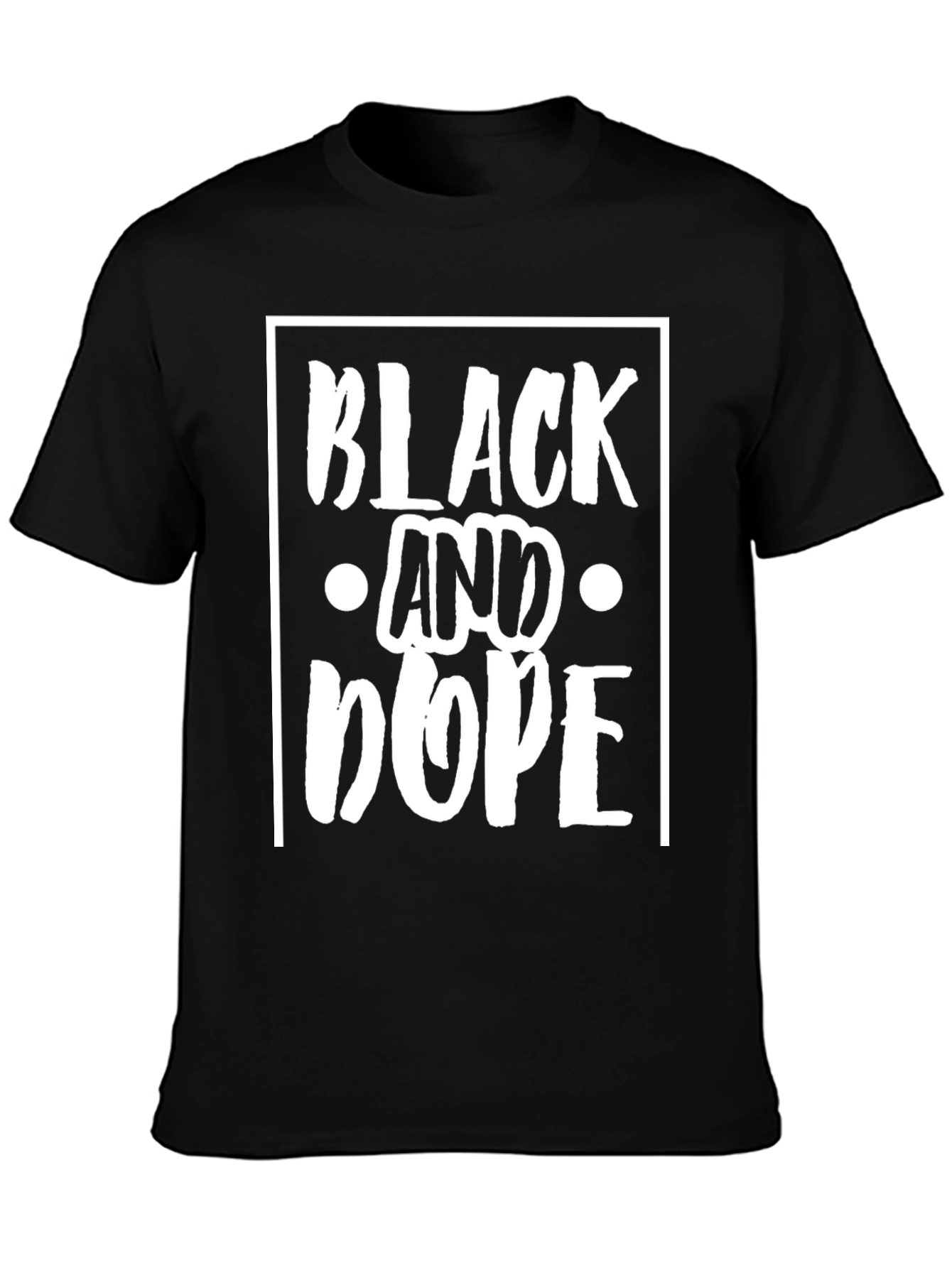 Black and Dope Graphic Print T-Shirt