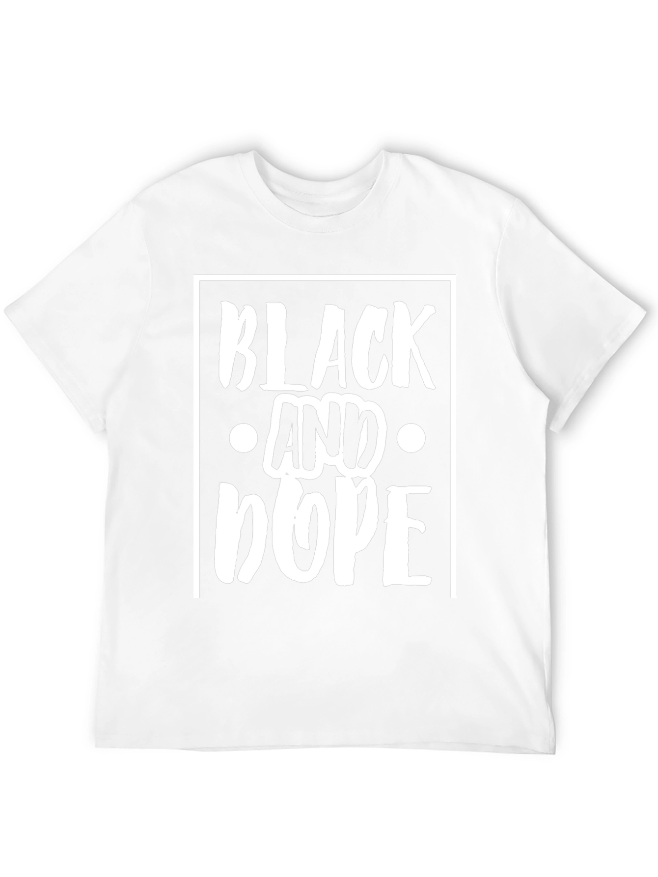 Black and Dope Graphic Print T-Shirt