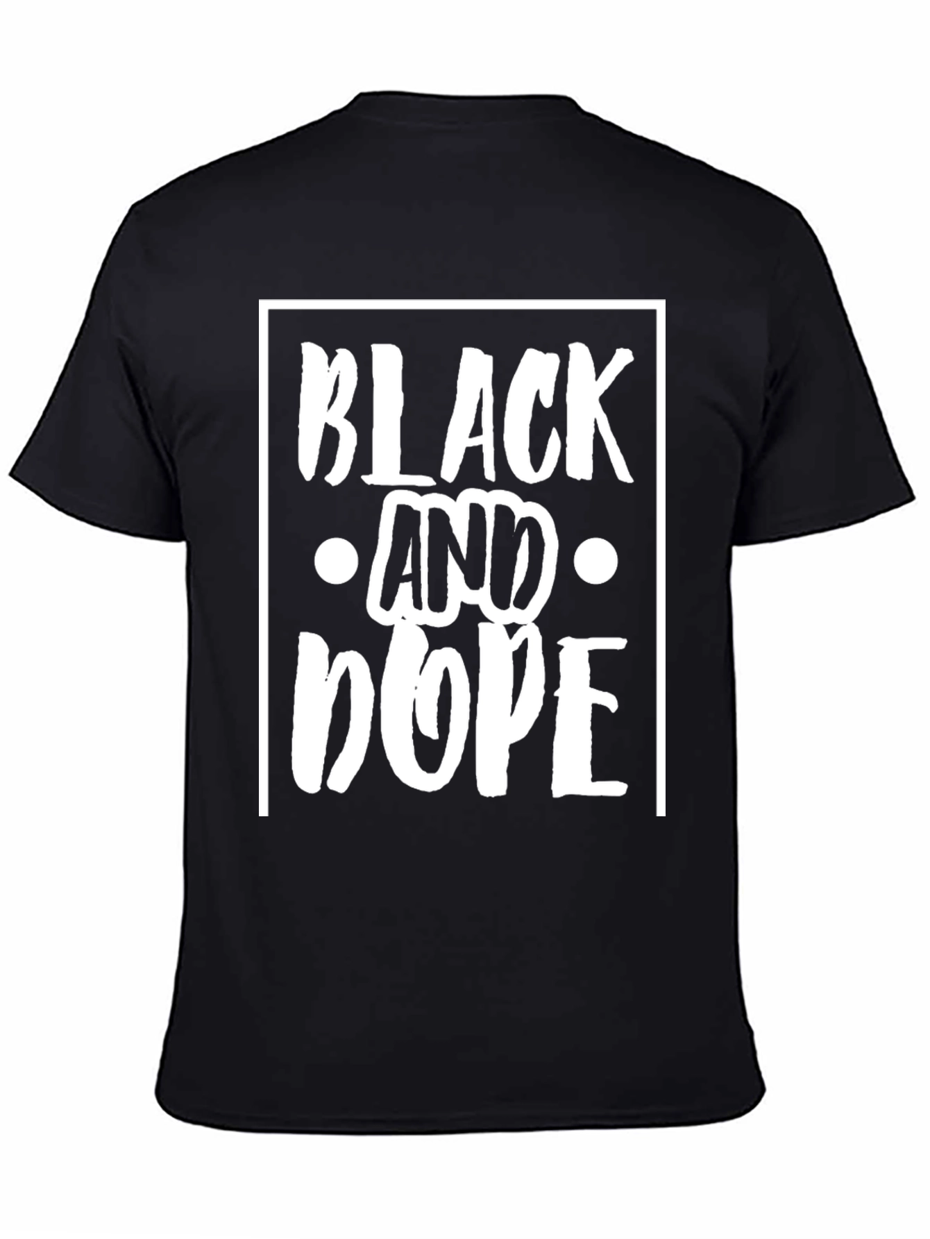 Black and Dope Graphic Print T-Shirt