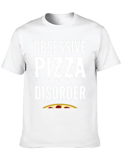 Obsessive Pizza Disorder Black T-Shirt