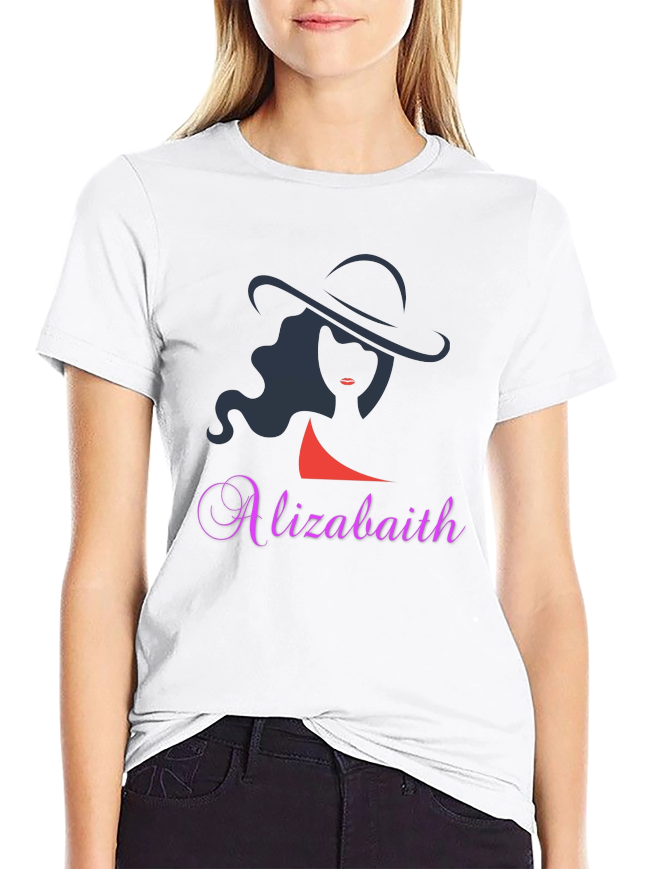 Elegant Woman Silhouette Tee - Alizabaith Design