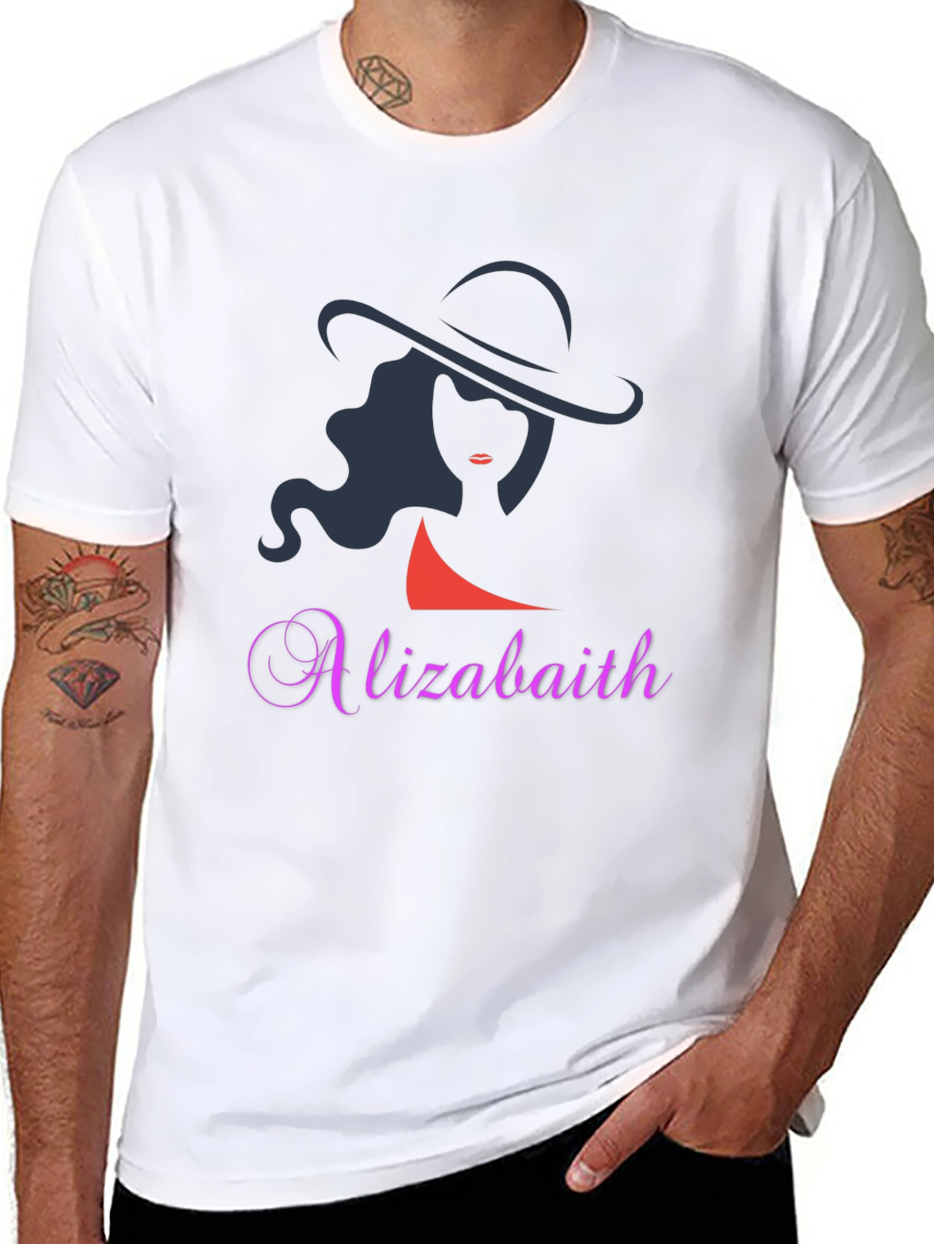 Elegant Woman Silhouette Tee - Alizabaith Design