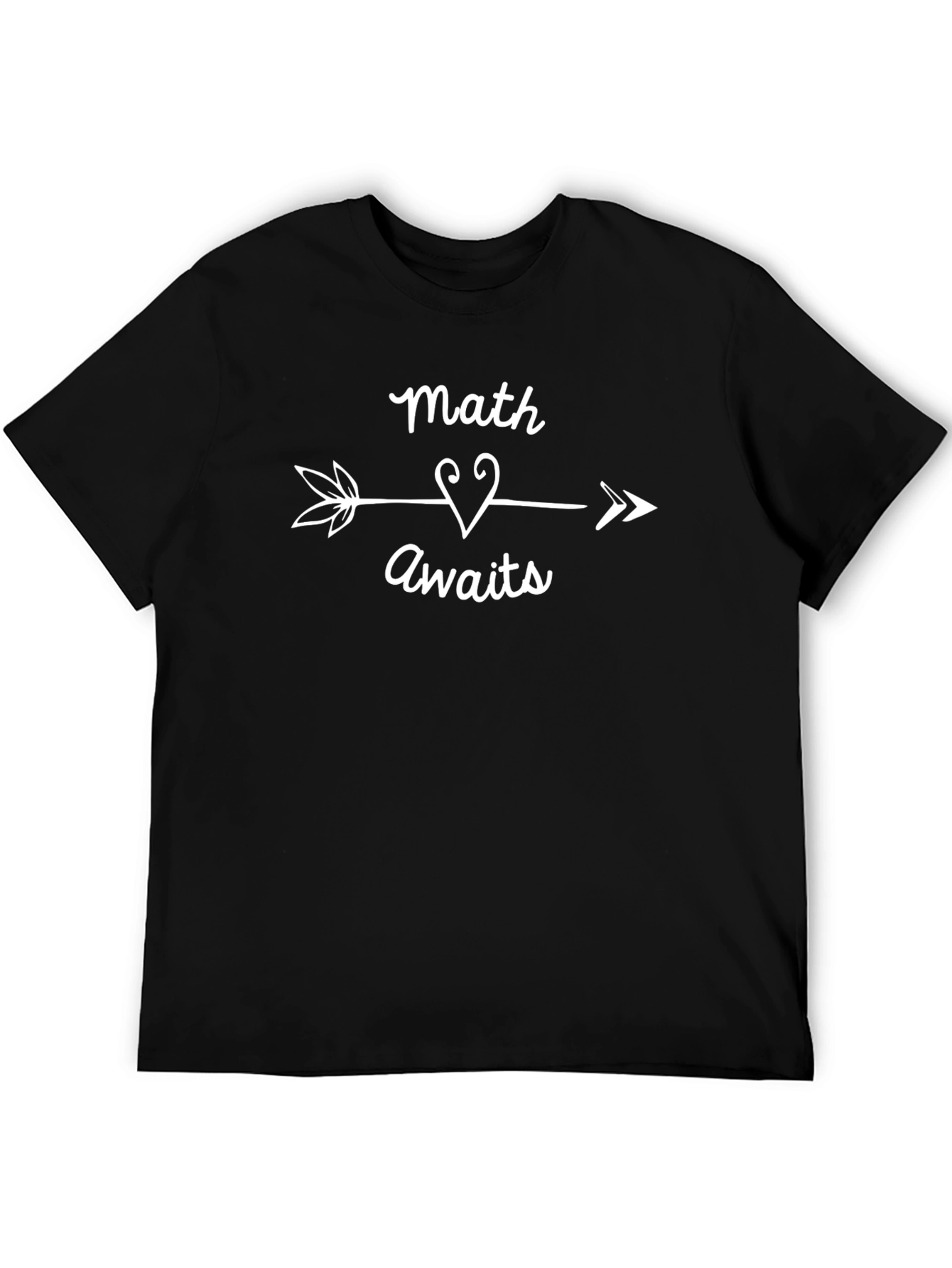 Math Awaits Tee - Black Graphic T-Shirt
