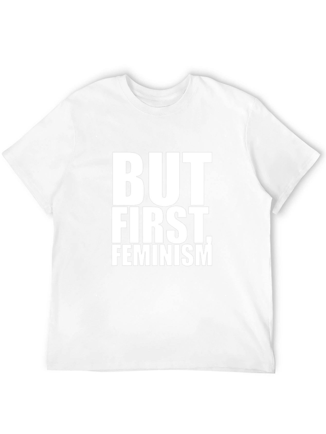 But First Feminism Graphic Tee - Black T-Shirt