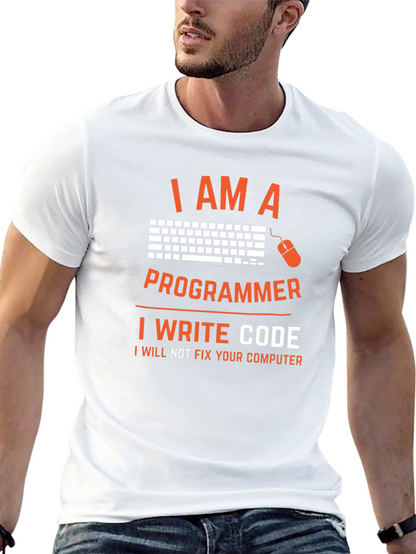 I Am A Programmer T-Shirt - Funny Coding Tee