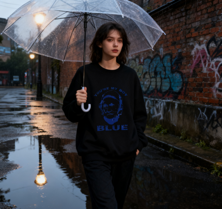 Playful Old School "You're My Boy Blue" Fan Sweatshirt