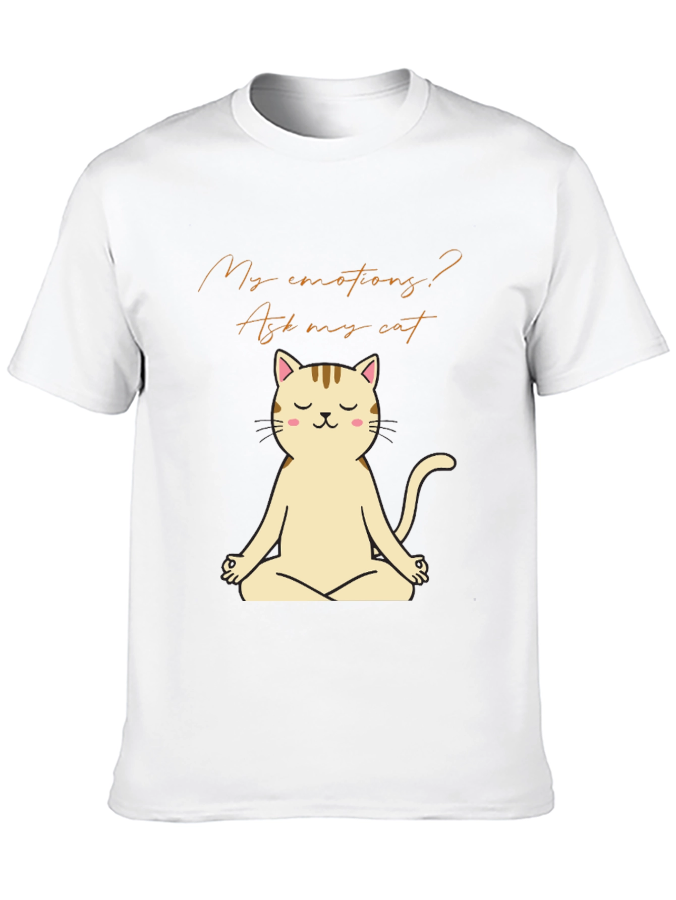 Meditating Cat T-Shirt - Ask My Cat