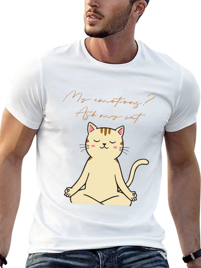 Meditating Cat T-Shirt - Ask My Cat