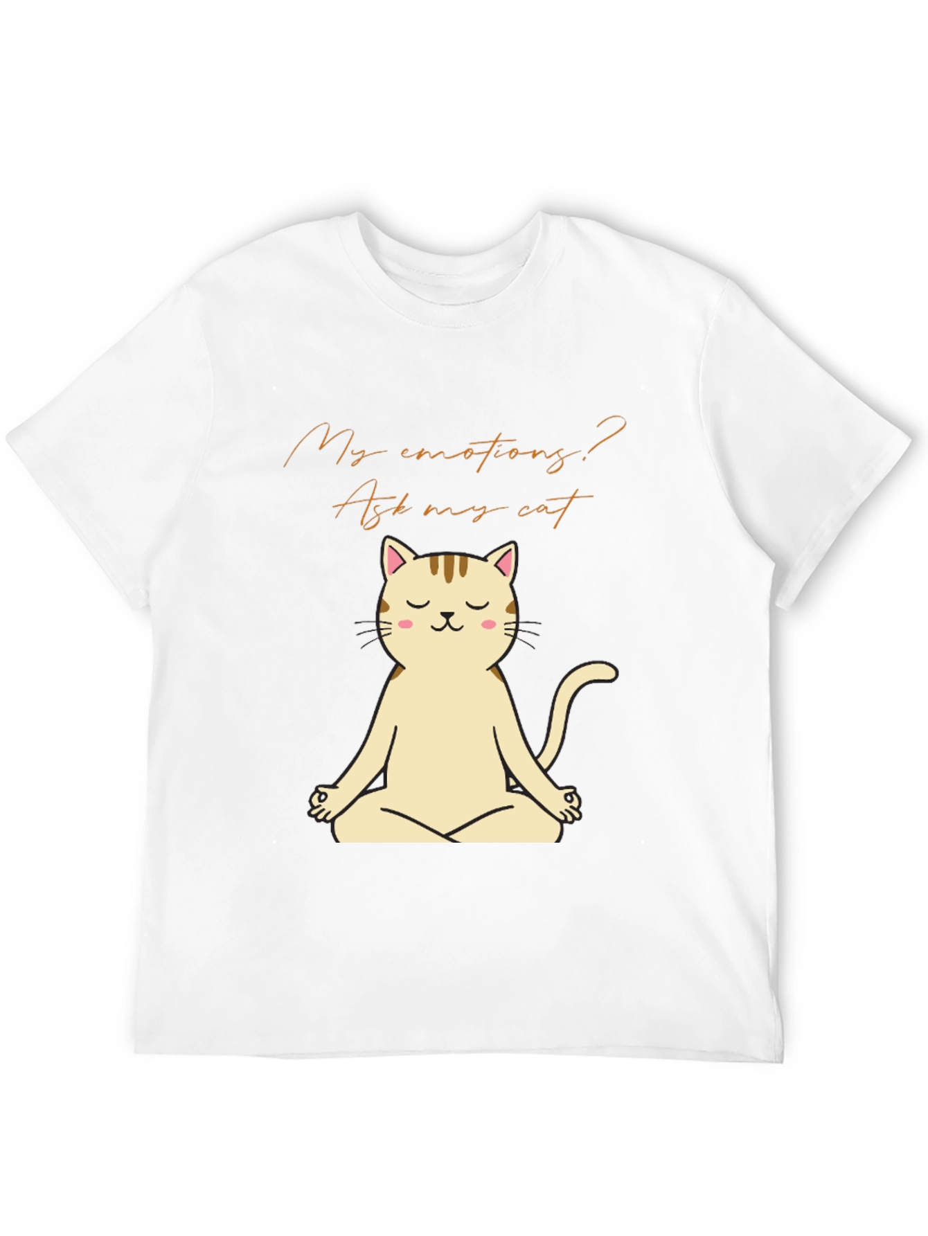 Meditating Cat T-Shirt - Ask My Cat