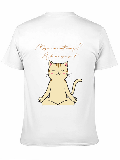 Meditating Cat T-Shirt - Ask My Cat