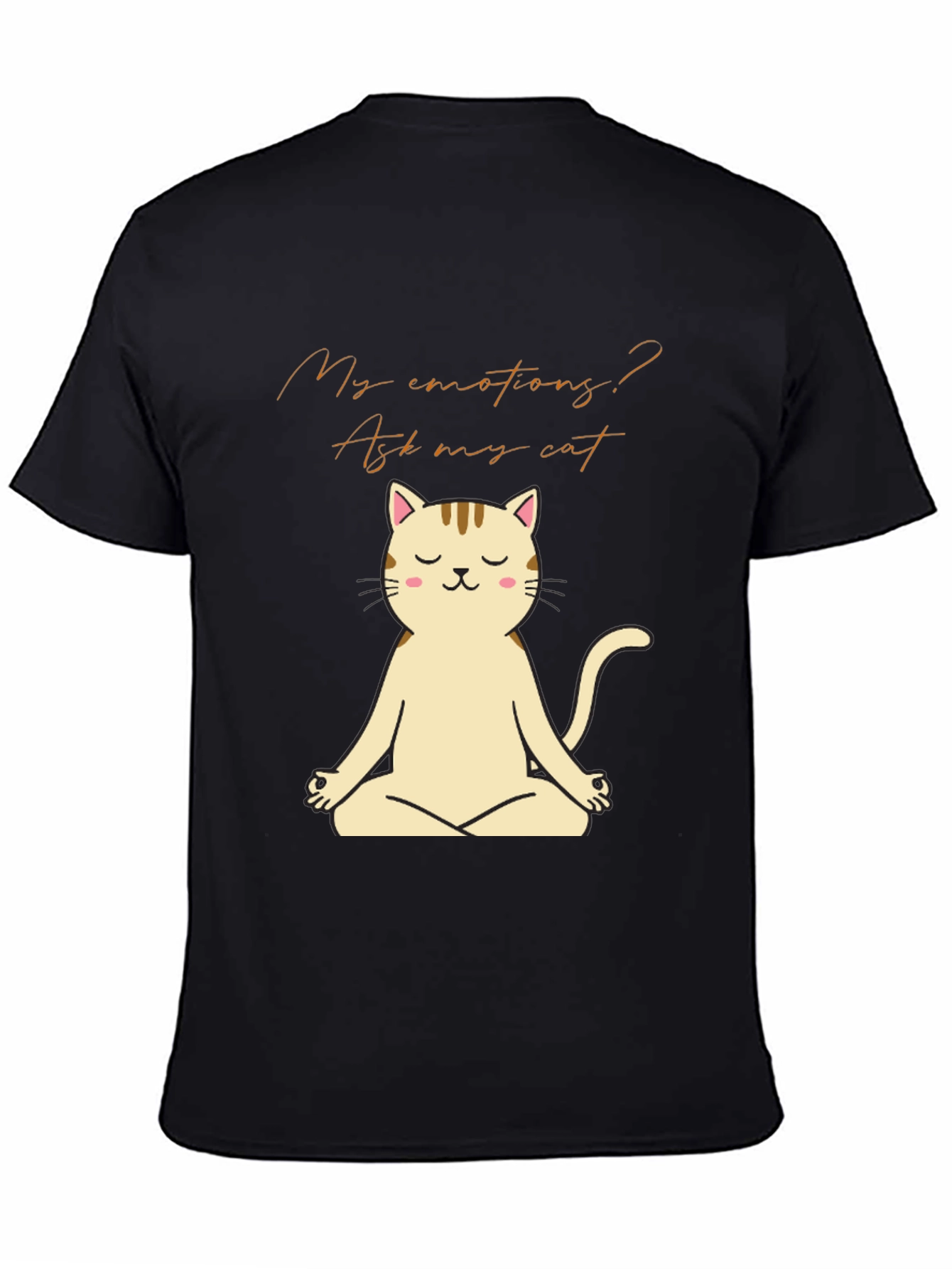 Meditating Cat T-Shirt - Ask My Cat