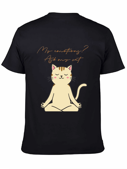 Meditating Cat T-Shirt - Ask My Cat