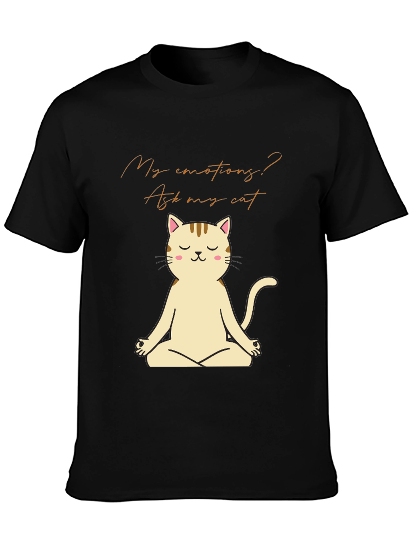 Meditating Cat T-Shirt - Ask My Cat