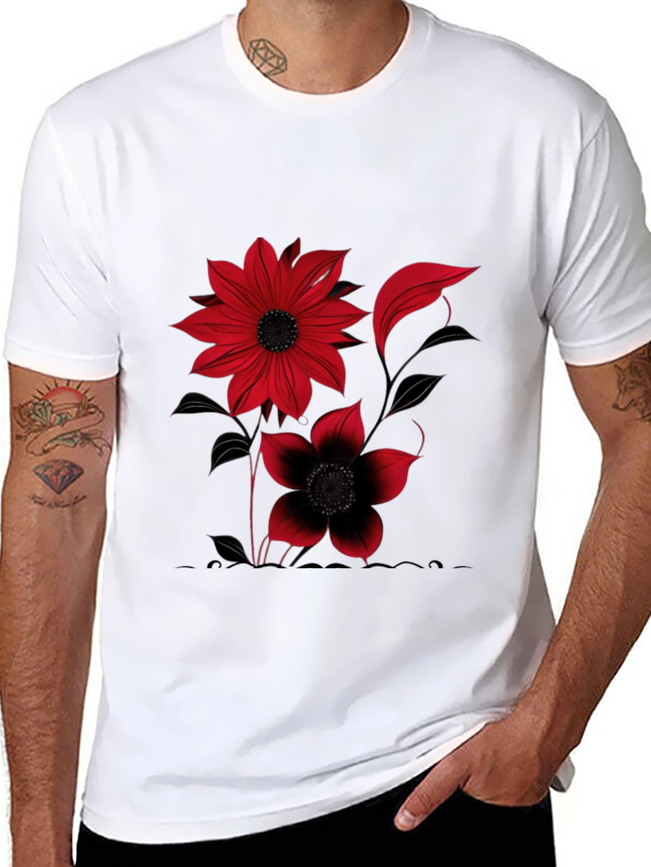 Floral Graphic Print T-Shirt