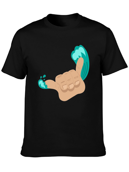 Hang Loose Wave Hand T-Shirt