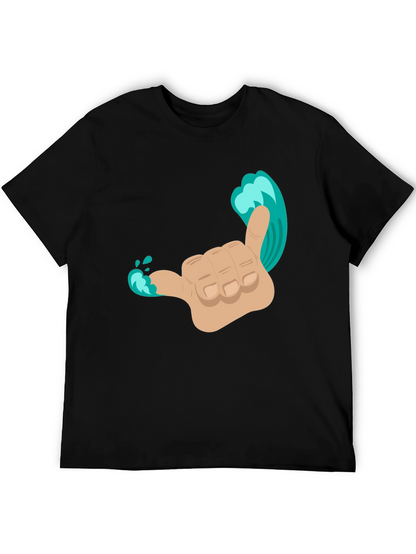 Hang Loose Wave Hand T-Shirt